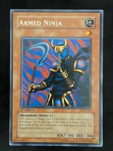 Yugioh Armed Ninja LOB-106 1st Edition Rare Asian English Never Played! - Picture 1 of 2