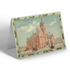 CHRISTMAS CARD Vintage Wiltshire - Swindon. Town Hall
