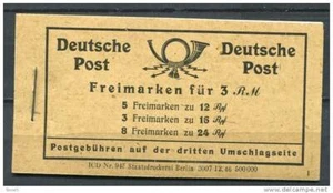 Germany 1947 Booklet MH50 MNH CV 50 euro Numerical +Advertisement - Picture 1 of 4