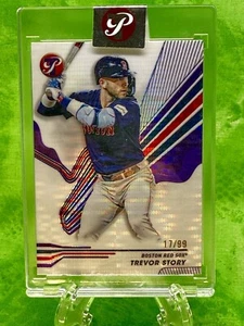 Trevor Story /99 - 2024 Topps Pristine Purple Refract #78 Boston Red Sox Encased - Picture 1 of 11