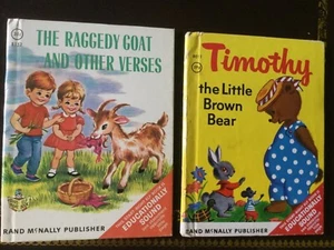 The Raggedy Goat & Timothy the Little Brown Bear, Rand McNally Start Right Elf - Picture 1 of 12