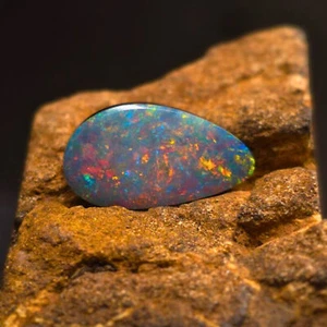 The "Amaranth Flame" Lightning Ridge High-Grade Doublet Opal 0.82 G - Bild 1 von 5