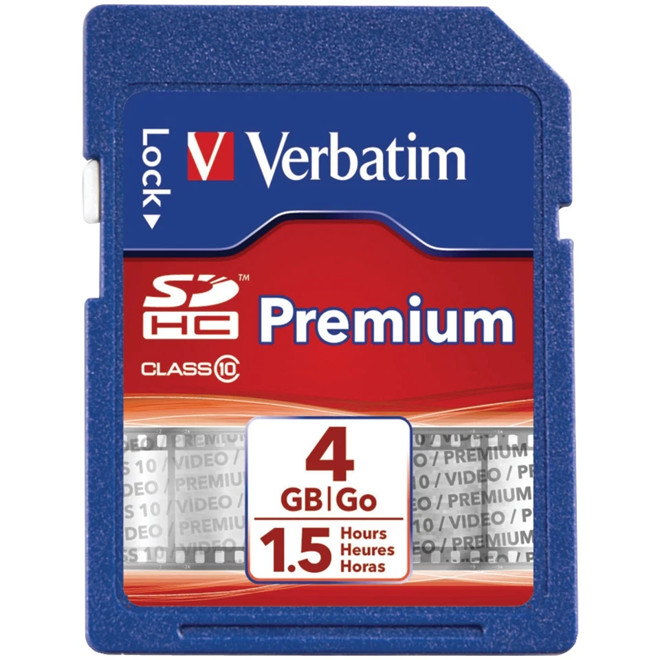 VERBATIM 96171 Class 10 SDHC Card (4GB) - Image 1 of 2