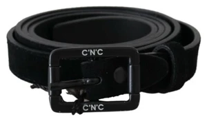 C'N'C' Costume National Belt Black Leather Velvet Buckle Waist Men 100cm / 2 - Picture 1 of 5