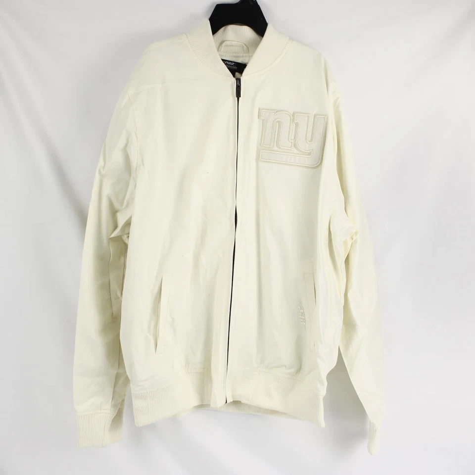 Pro Standard New York Giants Varsity Jacket in Eggshell - Size XL