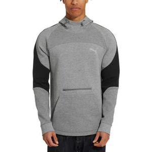 Puma, Men's Evostripe Pullover Sweatshirt | Adjustable Hoodie Zipper Pocket - Picture 1 of 12
