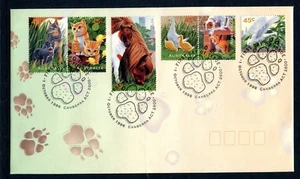 1996 Pets (estampillas de goma) FDC - PMK pictórico Canberra ACT - Imagen 1 de 2