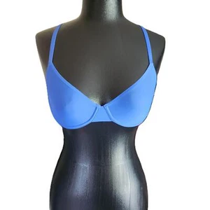 NWT Aerie Womens Blue Underwired Adjustable Straps Push Up Bra Size 34B - Picture 1 of 3