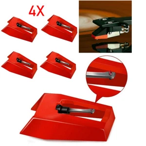 4pcs Record Player Needle Turntable Replacement Stylus for Retro Vinyl Record - Picture 1 of 10