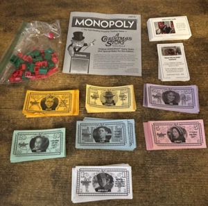 Monopoly Replacement Game Pieces from the Christmas Story Movie- money, cards - Picture 1 of 1