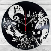 Details about   LED Vinyl Clock Nightmare Before Christmas LED Wall Art Clock Original Gift 4006