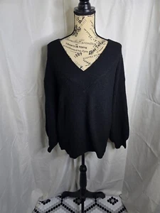 Staccato schwarzer Pullover mit V-Ausschnitt Damen Größe M - Bild 1 von 7