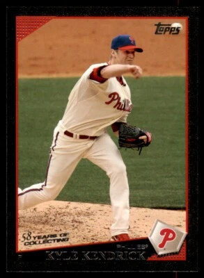 2009 Topps Black Kyle Kendrick /58 Phillies #103 *Noles2148* - Image 1 of 2
