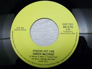 Gwen McCrae- Psychic Hot Line 7" Reggae 45 GoldWax VG+ - Imagen 1 de 1