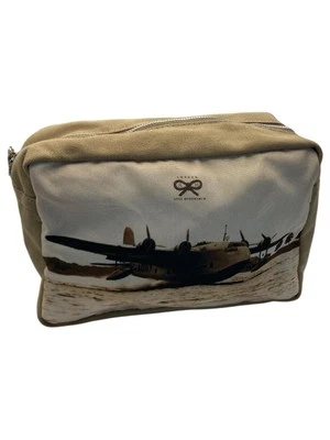 Anya Hindmarch London First Class Pouch Vintage Airplane Cosmetic Bag Toiletry - Image 1 of 4