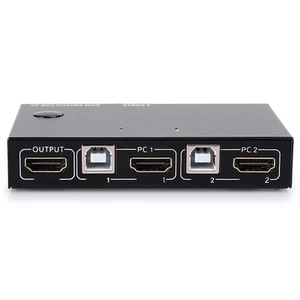 Kvm Switch Usb Share Device 2 In 1 Out For Printer Sharing Mouse Keyb DE - Afbeelding 1 van 15
