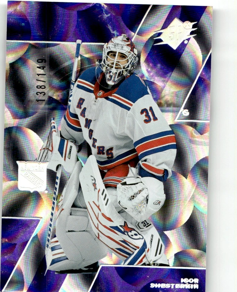 2023-24 SPx Purple Parallax Igor Shesterkin /149 New York Rangers #82 - Image 1 of 2