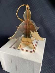 1976 Danbury Mint First Annual Gold Christmas Ornament Engel in OVP - Bild 1 von 5