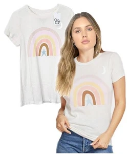 T-shirt CHASER donna s/s MOONSHINE RAINBOW grafica nuova con etichetta L - Foto 1 di 3