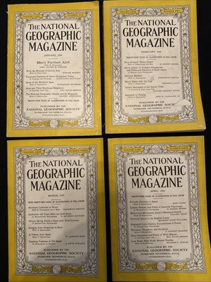 COMPLETE SET OF 1936 NATIONAL GEOGRAPHIC  MAGAZINES ~~ 89 YEARS OLD!!! Foto 1 de 4