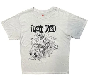 Vintage Iron Fist Muerte Negra Discos Band T Shirt Size M - Picture 1 of 5