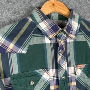 Carhartt Hemd Herren Medium Grün Kariert Langarm Regular Western Snap Utility - Bild 1 von 18