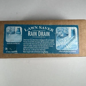 Vintage Lawn Saver Rain Drain Mounts to Downspout Unrolls Diffuses Water Away - Picture 1 of 4