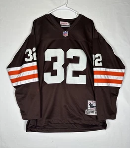 Mitchell & Ness Cleveland Browns 1964 Jim Brown NFL Throwback Jersey Men's 52 - Picture 1 of 9