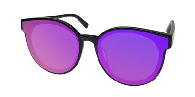 NUEVAS GAFAS DE SOL DIFF GEMMA BORDE COMPLETO PLÁSTICO NEGRO GRAN TAMAÑO 67-19-145 BK PARA MUJER Foto 1 de 4