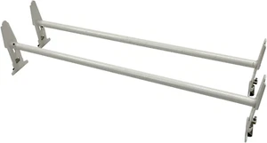 70440 Gutter Mount Van Rack (500 Lb. Capacity) , White - Picture 1 of 5