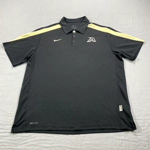 Nike Army Black Knights Polo Shirt Adult XL Black Short Sleeve Dri Fit Mens - Picture 1 of 10