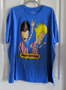 Beavis And Butthead Shirt Mens 2X Large Head Banging Usa Flag Rocker - Picture 1 of 6