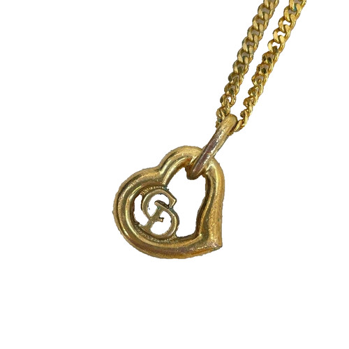 Collana Christian Dior GP CD Cuore Oro Donna