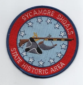 North Carolina State Parks, Sycamore Shoals 4" Jacket Patch, Mint - Picture 1 of 1