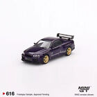 MINI GT 1:64 Model Car Nissan Skyline GT-R Tommykaira #616 RHD Midnight Purple