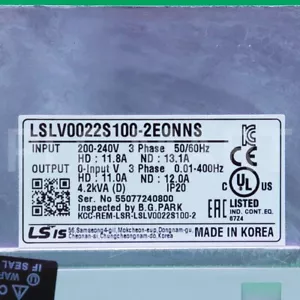 (USED) LSLV0022S100-2EONNS LS inverter Free """FedEx"' Intl' shipping! - Picture 1 of 7