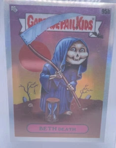 2020 GARBAGE PAIL KIDS CHROME 3 REFRACTOR BETH DEATH 95b - Picture 1 of 7