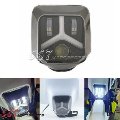 Motorcycle Supermoto LED Headlight For Husqvarna FE250 FE350 FE450 FE501 TE 250 - Image 1 of 4