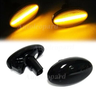 Pair Amber Led leaf board turn signal For Subaru Impreza WRX Forester 2001-2007 - Image 1 of 4