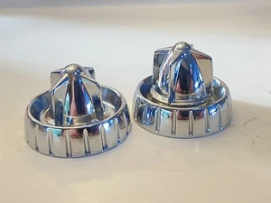 1957 1958 NOS DODGE DESOTO FIREDOME FIREFLITE CHROME RADIO KNOBS ORIGINALS - Picture 1 of 10