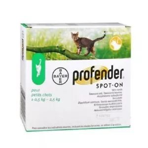 VERMIFUGE SPOT-ON POUR CHATS PETIT DE 0,5 à 2.5 KG BOITE DE 2 PIPETTES - Zdjęcie 1 z 1