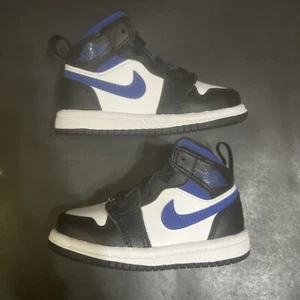 Sz 5c - NIKE JORDAN 1 MID (TD) ‘GAME ROYAL’ [640735-140] NEW - Picture 1 of 13