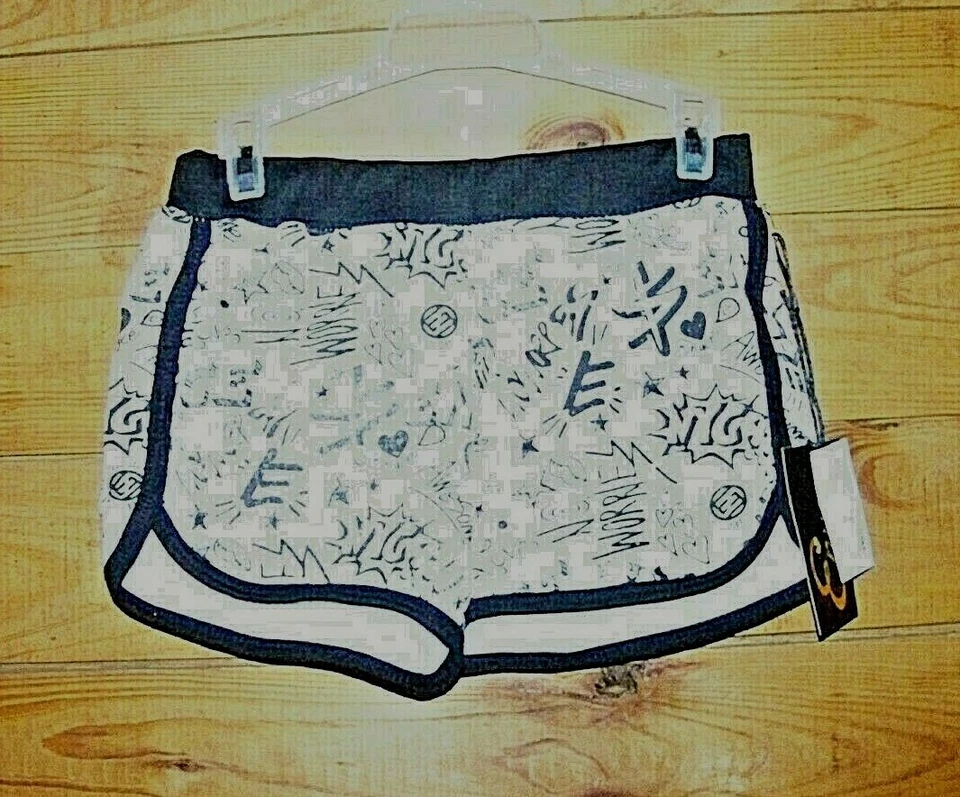 全新 Little Girls ENYCE 短裤 白色 带黑色 尺寸 6X 二手状况完好!!! — 第 1/3 张图片