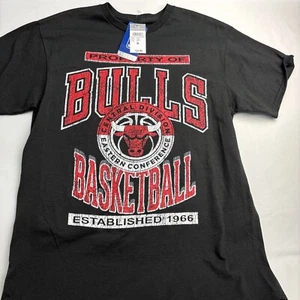 NBA Chicago Bulls Men's Short Sleeve T-Shirt Medium Black Red - Picture 1 of 11