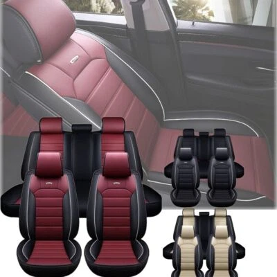 Leather Car Seat Cover Full Set Protector For Toyota Rav4 2019-2023 LE XLE XSE - Изображение 1 из 4
