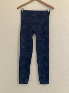 Spanx Black Gray Camo Ecocare Seamless Leggings Size Large - Picture 1 of 6