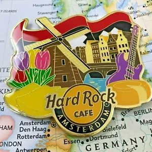 AMSTERDAM NIEDERLANDE🎸Hard Rock Cafe®HRC✅ALTERNATIVE CITY SERIES MAGNET 2🎸NEU - Bild 1 von 3