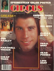 Rivista Circus 6 luglio 1978 John Travolta Cheap Trick Bee Gees Bob Marley Grease - Foto 1 di 2