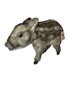Hansa Wild Pig Realistic Plush Soft Toy Adjustable Legs Standing With Tag - Picture 1 of 12