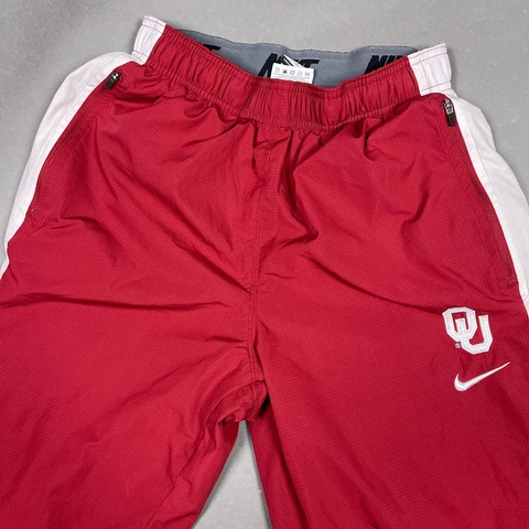 Oklahoma Sooners Pants Mens Small Red Nike Storm Fit Track Run Wind Waterproof Cover